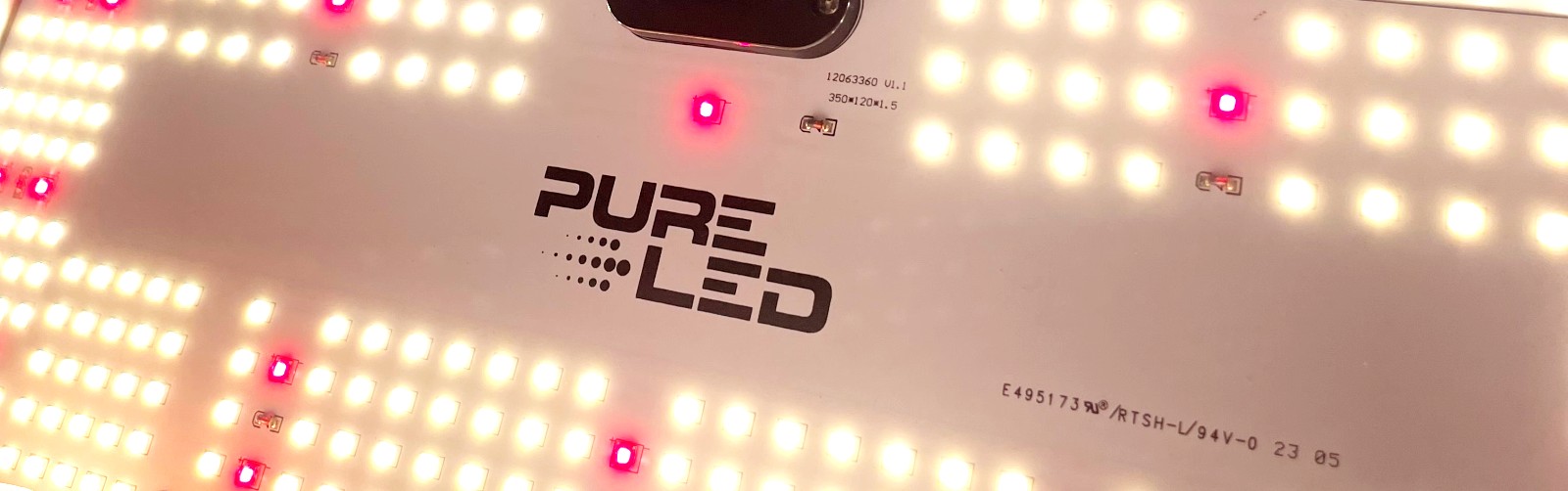 Un sistema LED Pure Led encendido